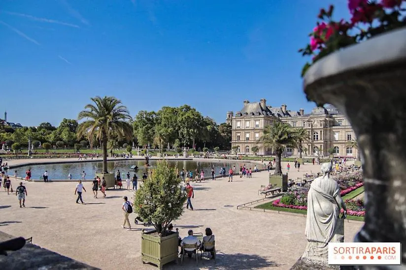 Jardin Du Luxembourg Pres Du Pantheon Et De Notre-dame * Parigi